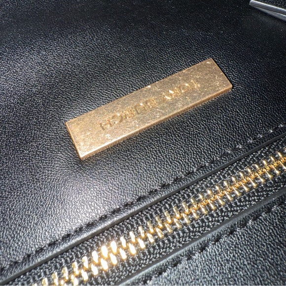 Tory Burch Black Quilted Shoulder Bag & Tory Burch Fleming Slim Wallet - Picture 10 of 16